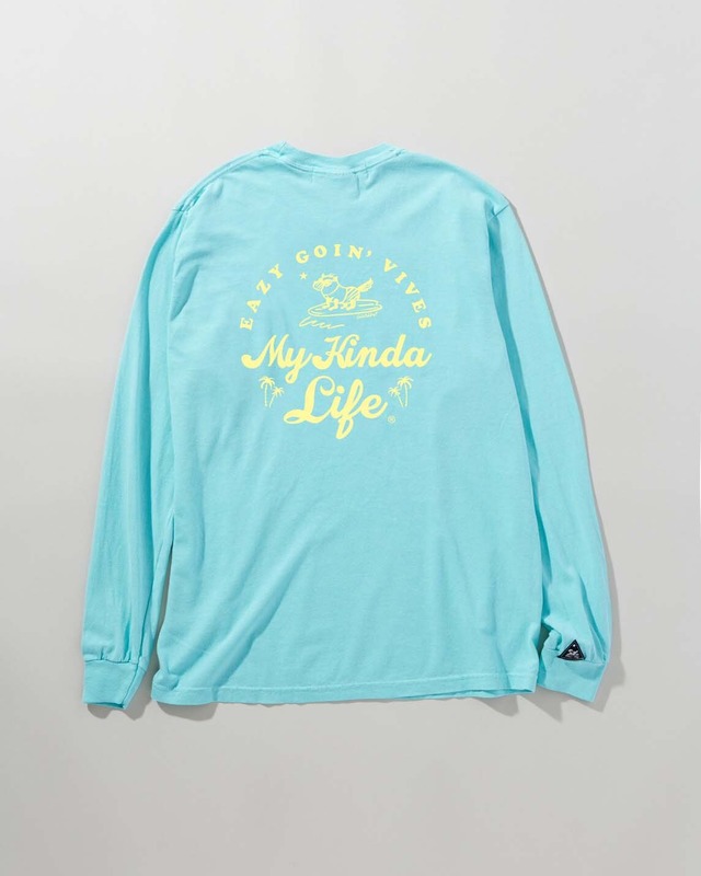 Easy Goin' VIVES ロングTシャツ（シーフォームミント・レモンイエロー）