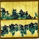 【端午】シャンタン　燕子花図　カラシ
