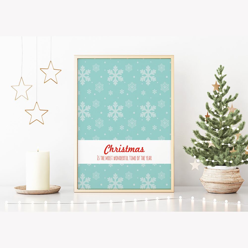 クリスマスのポスター / i1614 / サンタクロースやプレゼント、ボタン