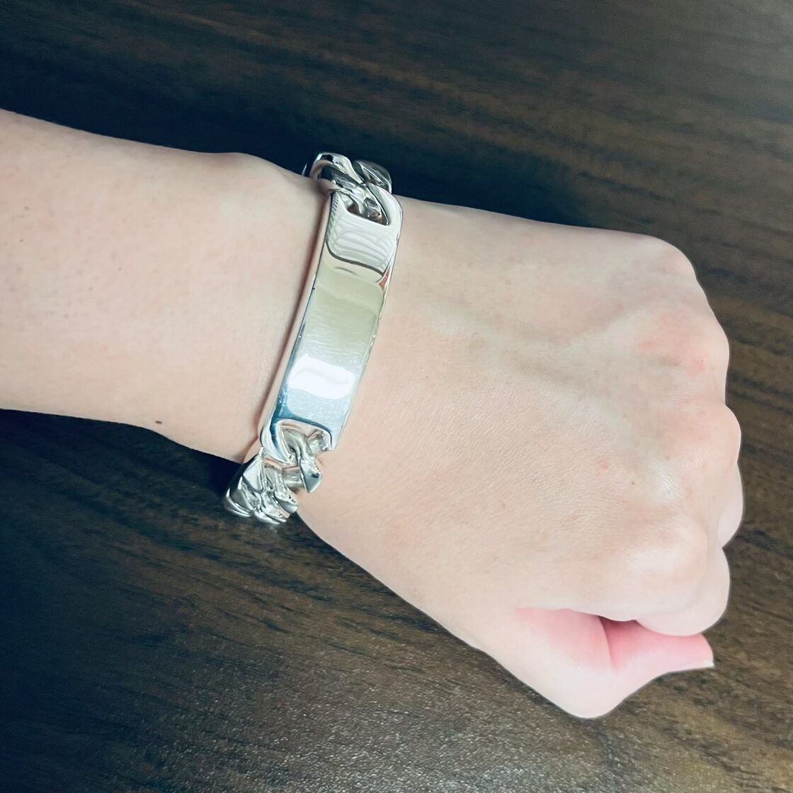VINTAGE TIFFANY & CO. ID Bracelet Super Heavyweight Sterling 