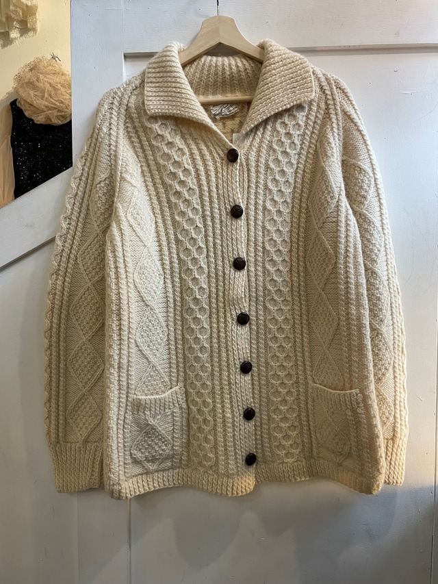 Vintage aran knit cardigan