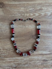 vintage contrast design necklace-5139-7