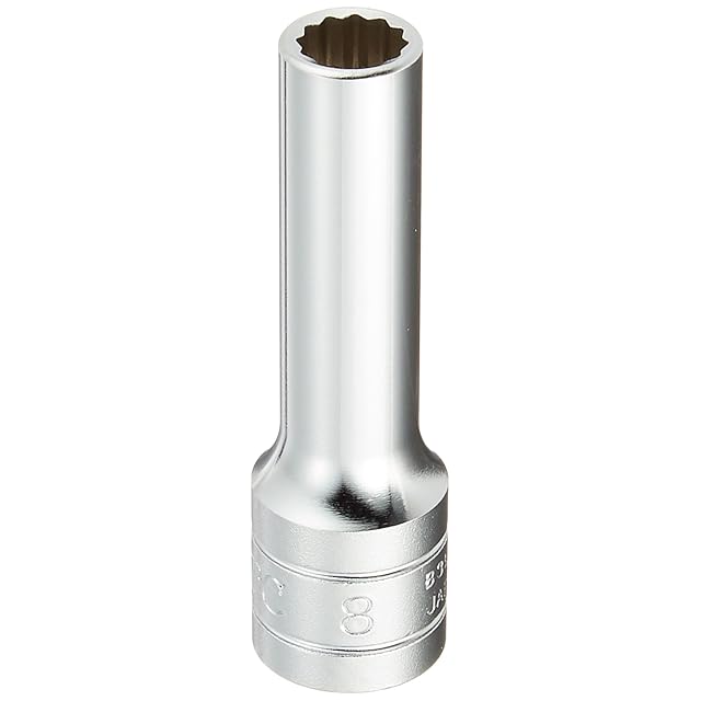 京都機械工具(KTC) 9.5mm (3/8インチ) ディープソケット (十二角) 8mm
