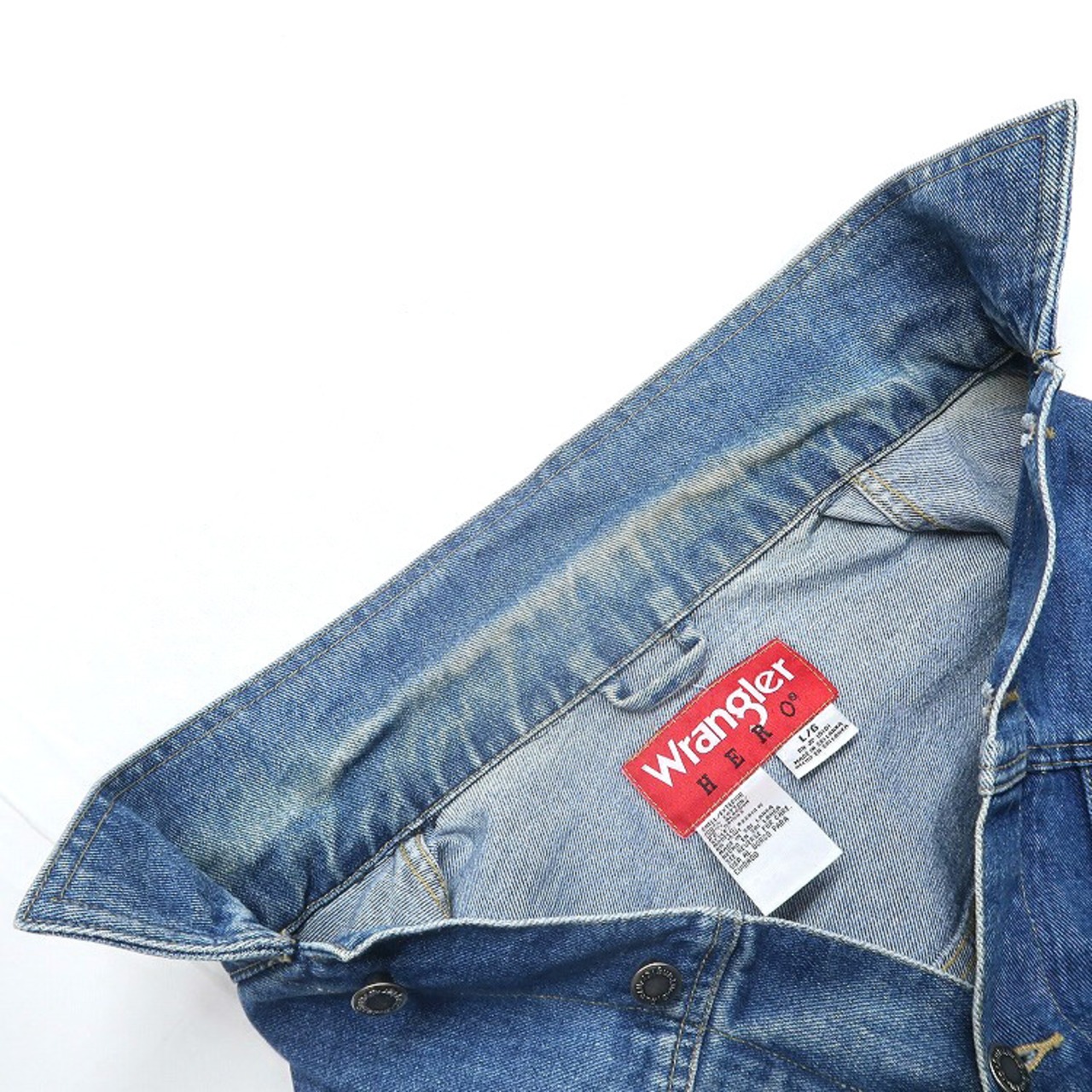 古着 ラングラー Wrangler デニムジャケット ジージャン 表記：L 