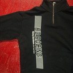 90s〜00s Harley-Davidson ハーフジップスウェット　黒　ハーレー