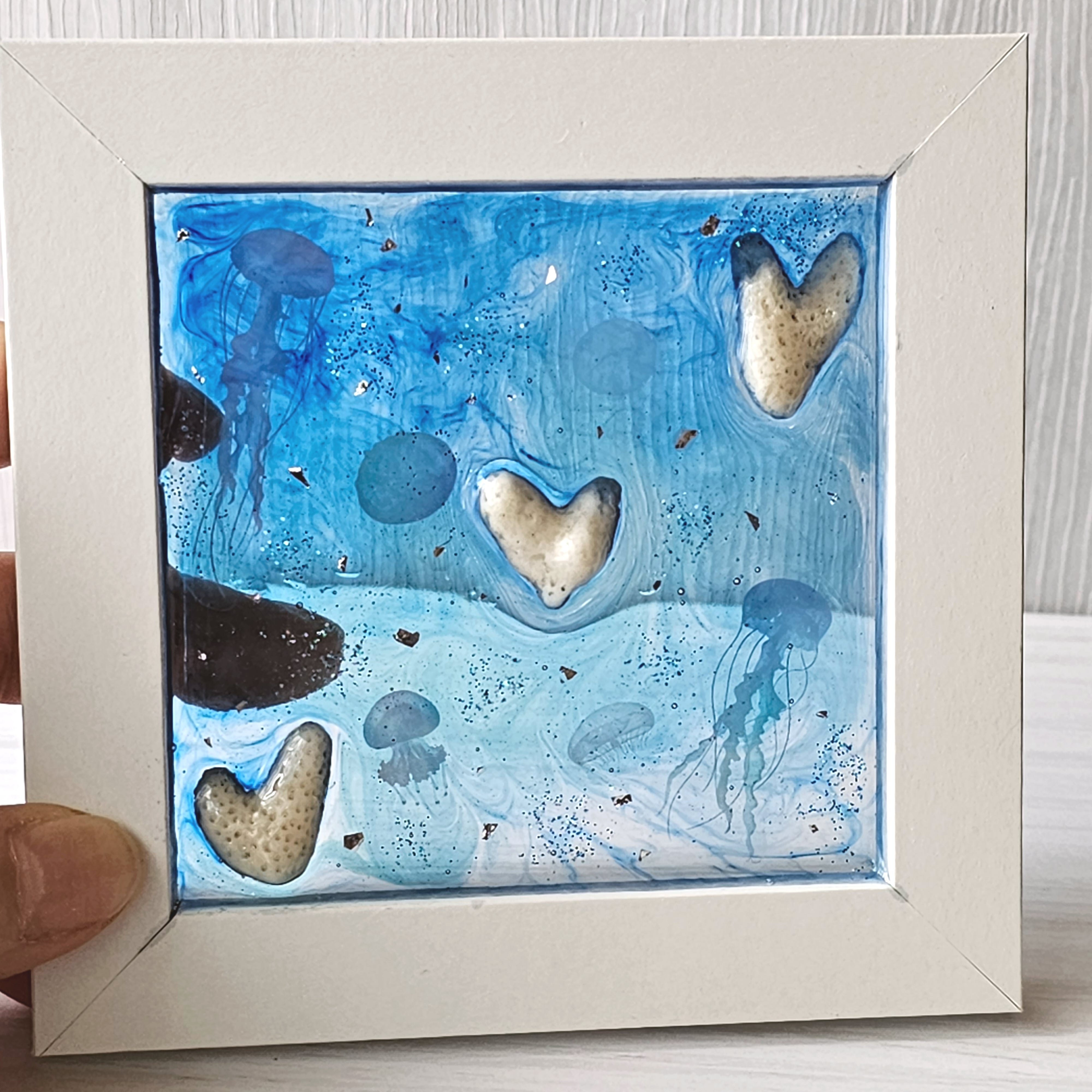 ハート珊瑚のレジンアート | RURUTU