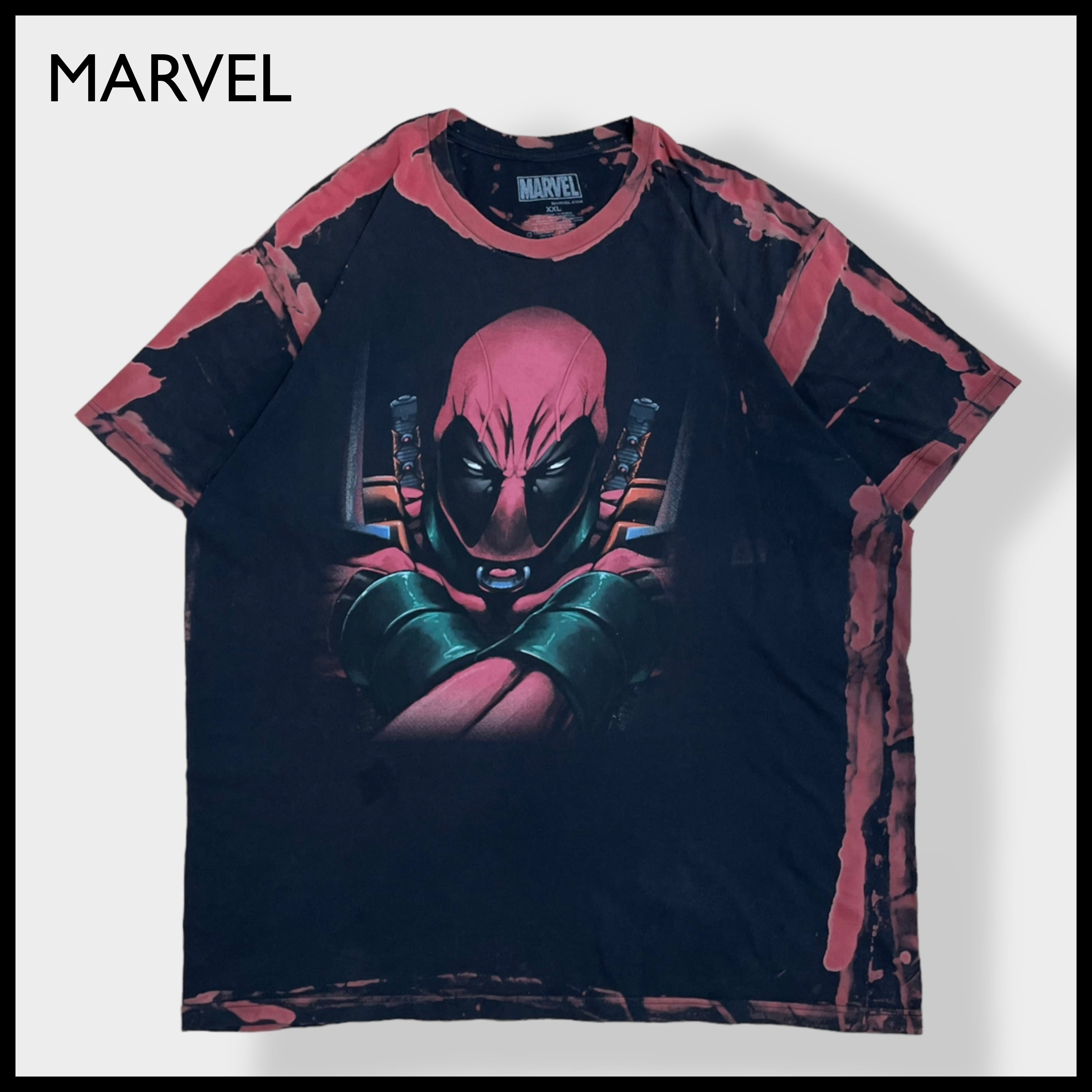 MARVEL マーベル デッドプール イラストTシャツ