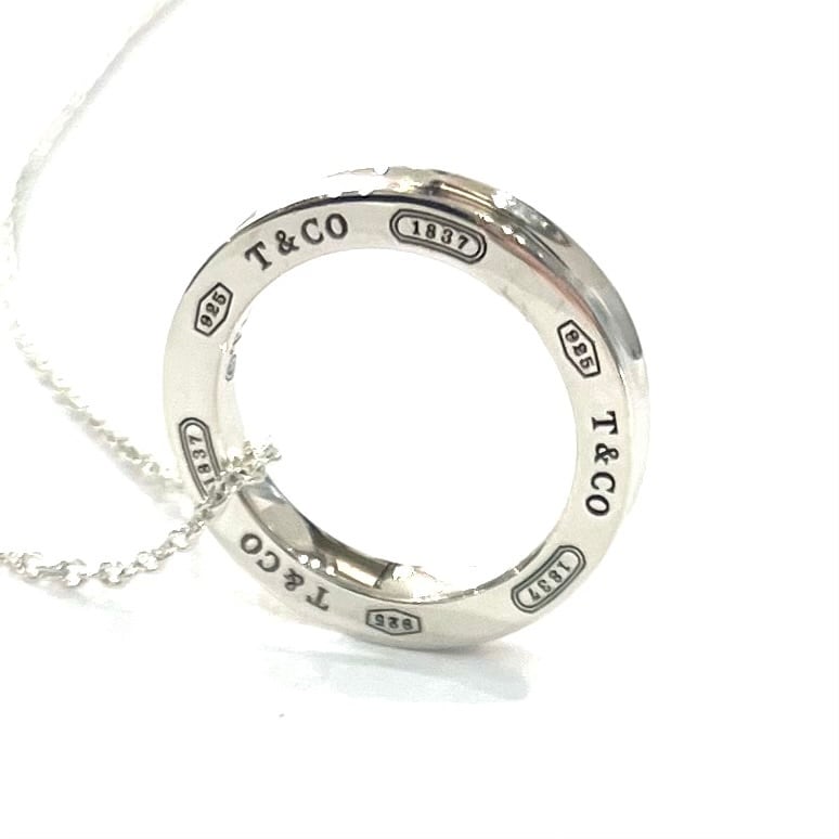 TIFFANY&CO.】2418 1837 ティファニー サークルリング ネックレス