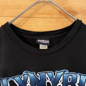 【winterland】Lynyrd Skynyrd レーナードスキナード バンドTシャツ スカル バイク プリント XL ビッグサイズ US古着 アメリカ古着