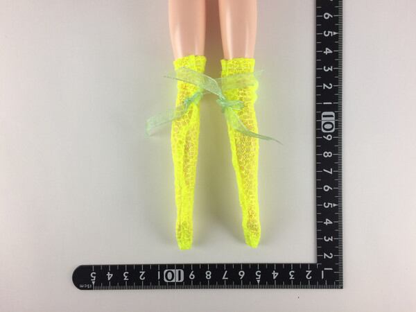 ドールアクセサリ 1/6 女性用 靴下 ストッキング 黄 BS213 - 画像2
