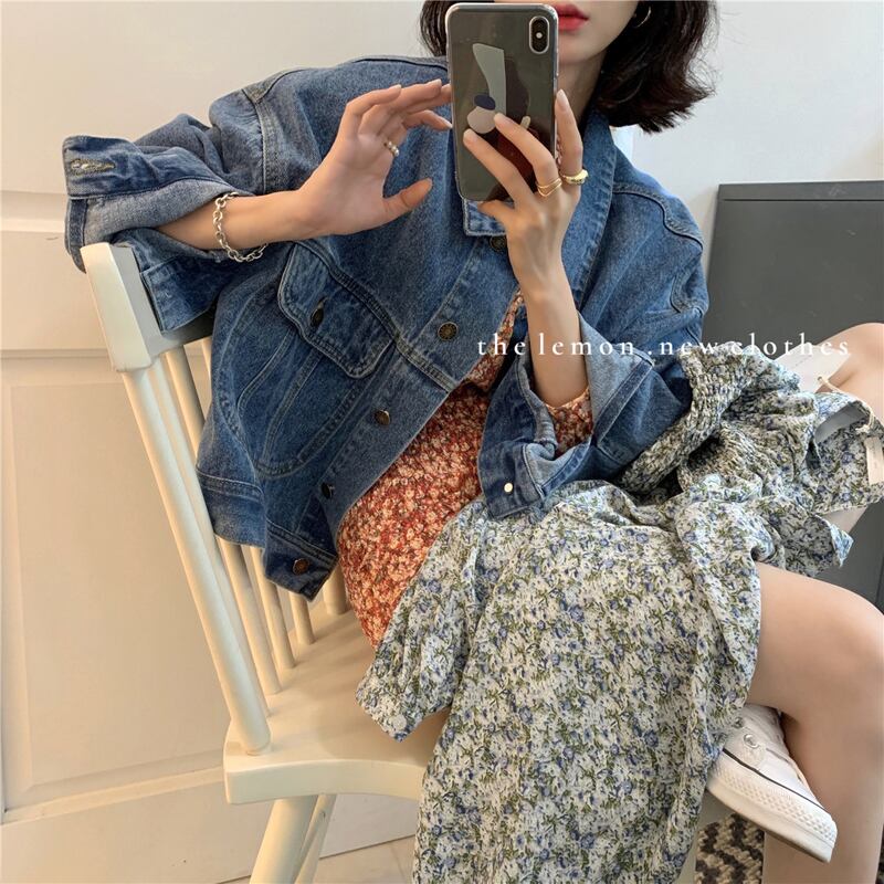 スプリングショートジャケット ルーズトップス レディース 春物 ビッグFスモールZ韓国28077062158