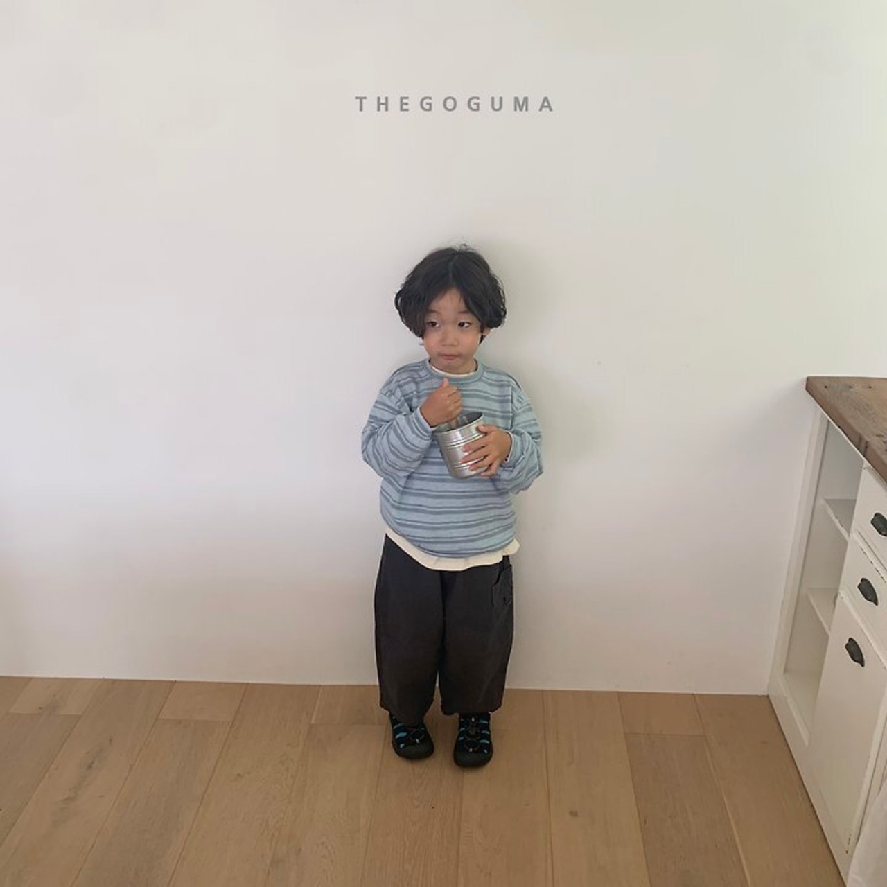 【取寄】THE GOGUMA ニート ボーダートレーナー｜秋服｜韓国子供服｜ 26/AT
