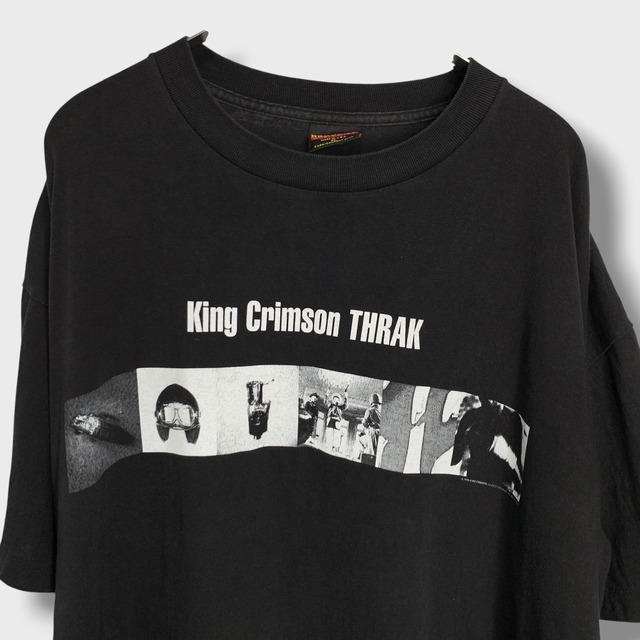 キングクリムゾン バンドTシャツ 90s USA製 XL 黒 アート