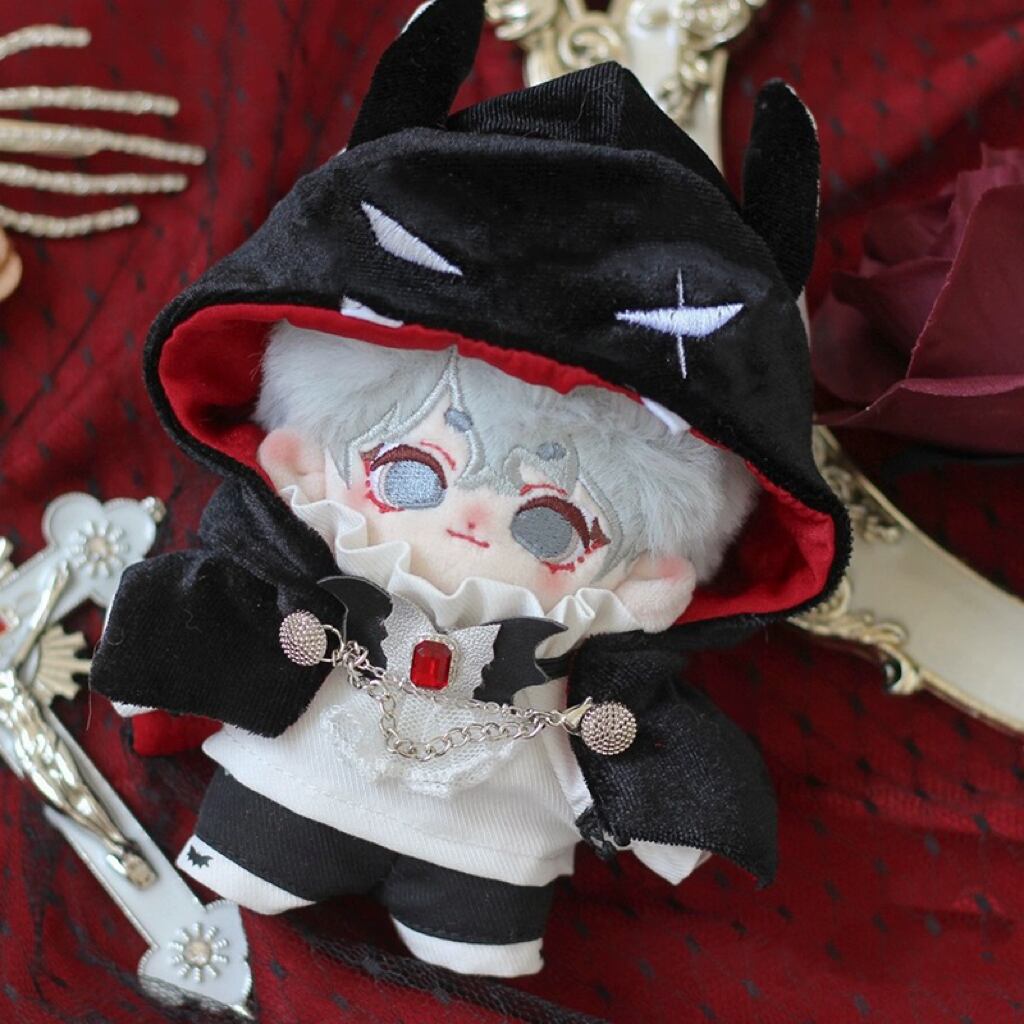 10cmぬいぐるみ用 着せ替え服 ぬい服 コスチューム 吸血鬼 4点 10cmぬいぐるみ用 着せ替え服 ぬい服 コスチューム 吸血鬼 4点