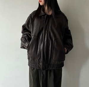 -BANANA REPUBLIC- 90's brown leather jacket