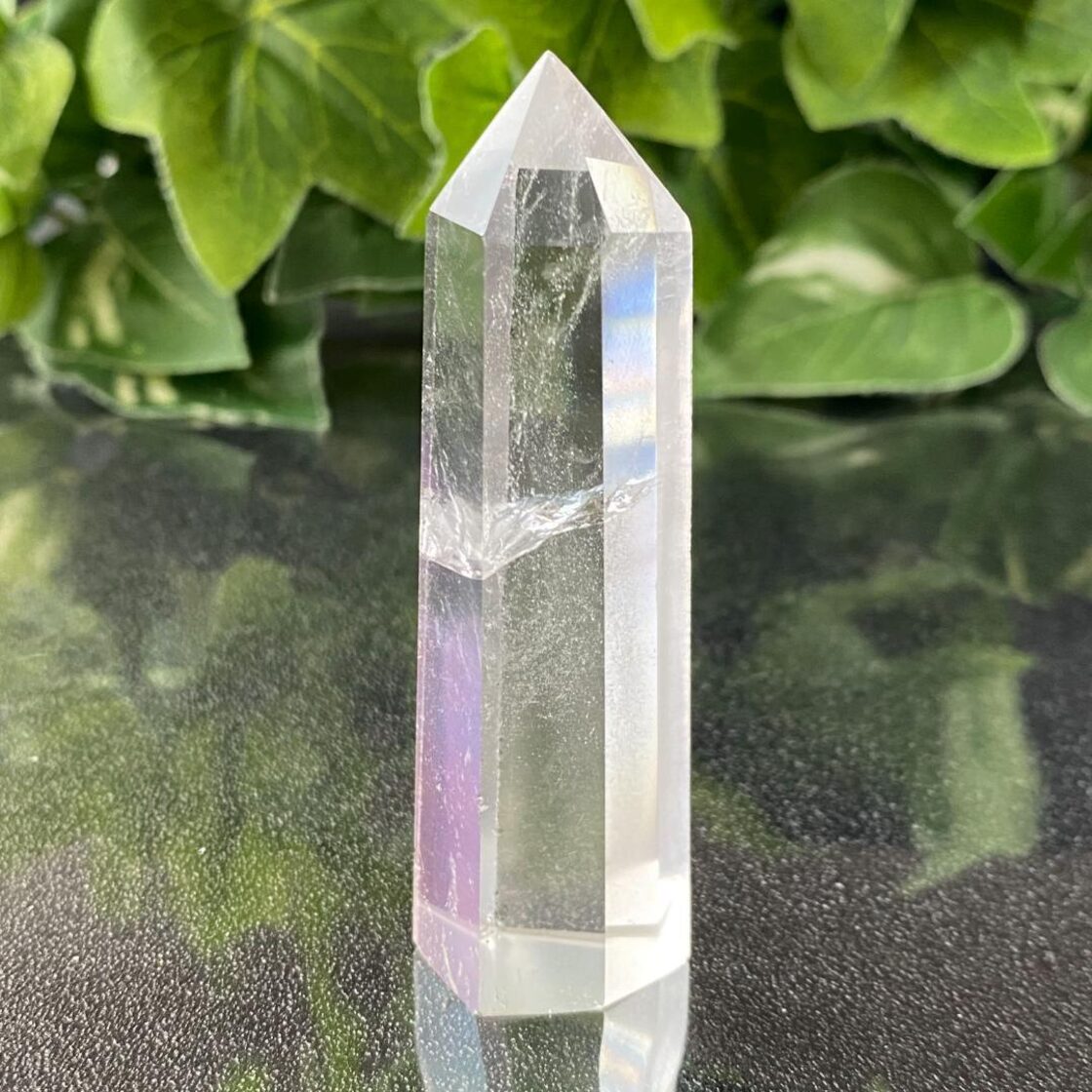 217☆天然水晶【タワー・ポイント・原石】天然石インテリア置物風水 