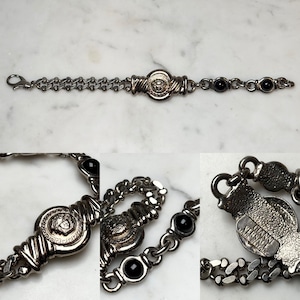 vintage GIANNI VERSACE medusa plate bracelet