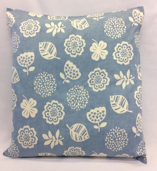 座布団カバー 55×59cm カメリア ブルー