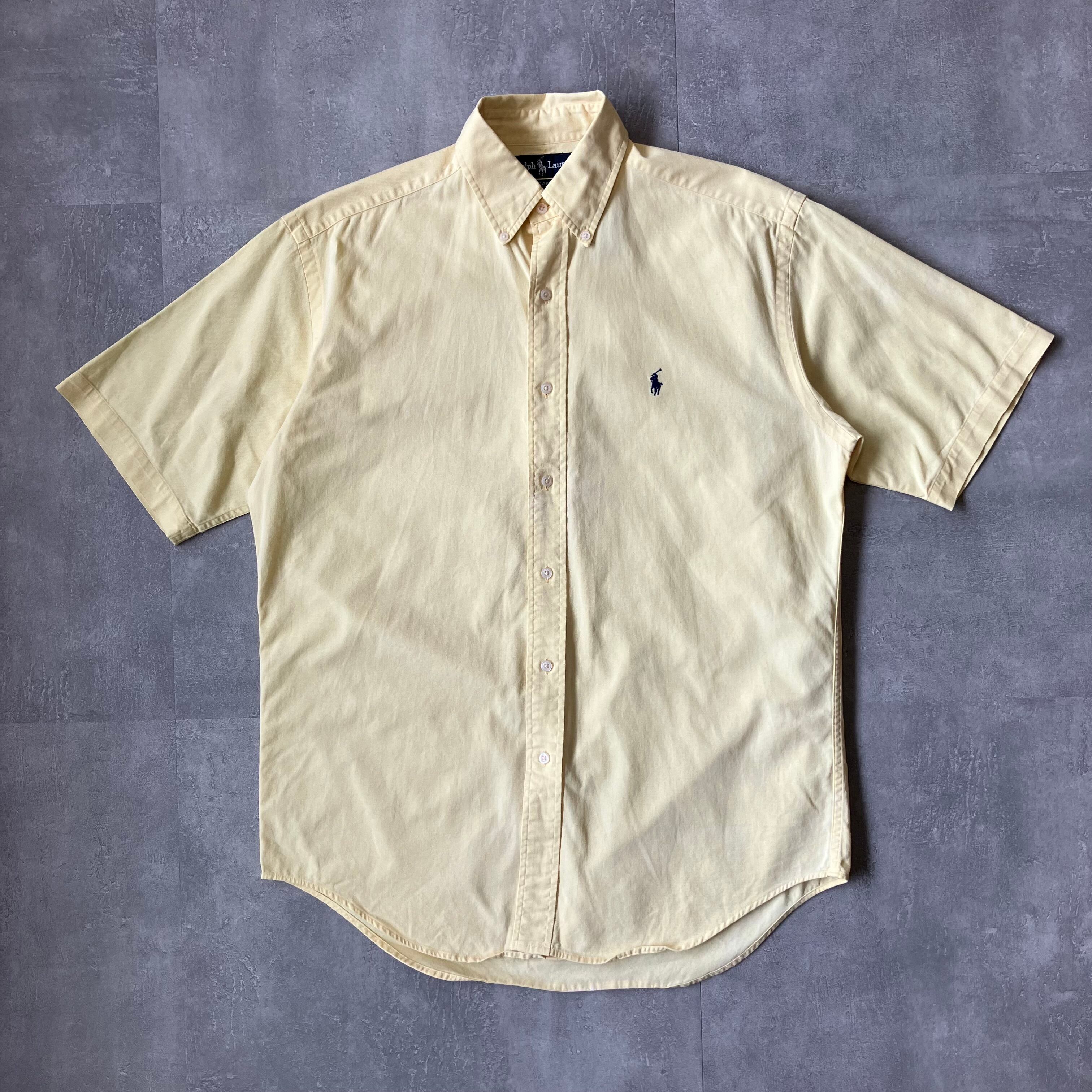 《S size》Ralph Lauren ラルフローレン BLAKE 半袖シャツ イエロー No.3240