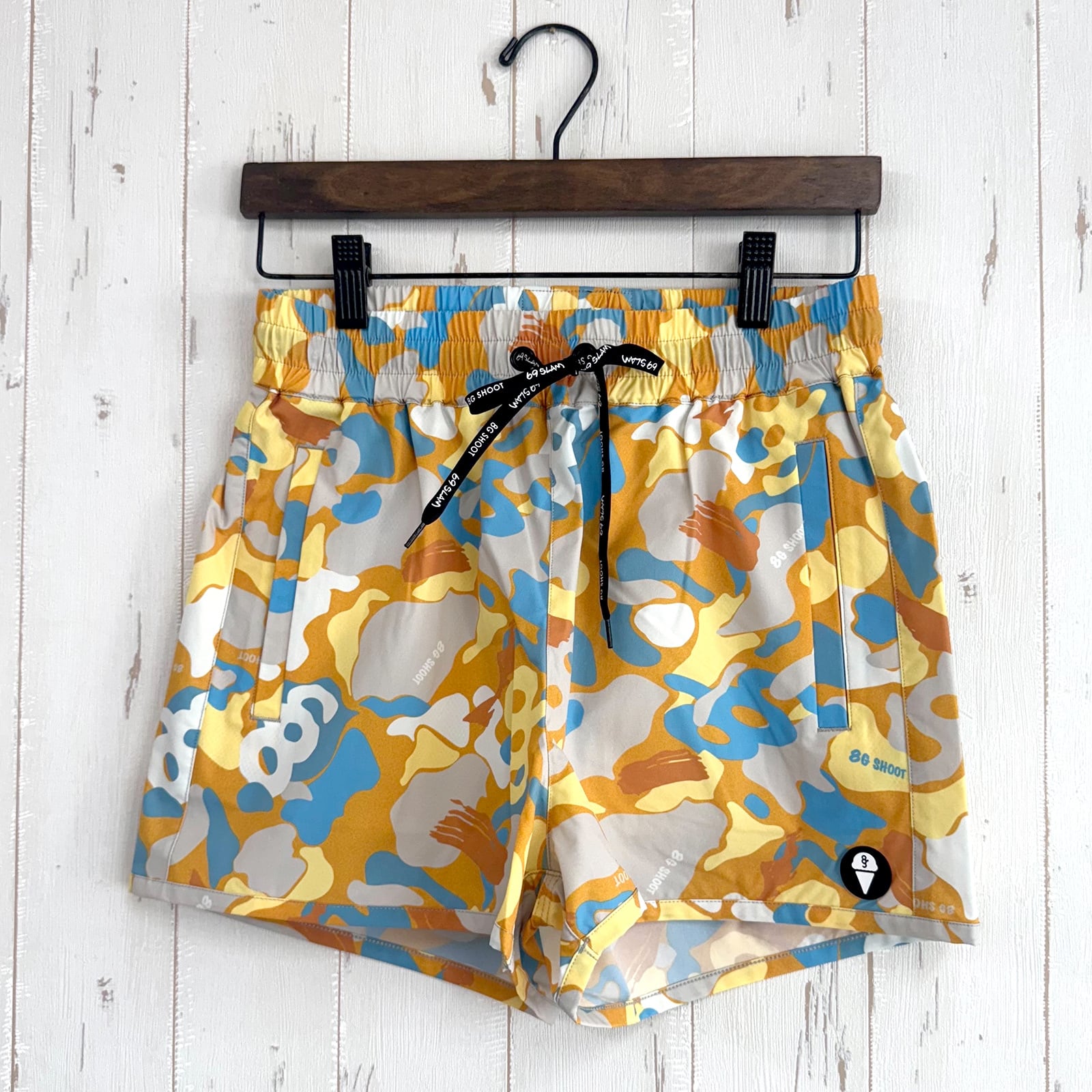 【WOMEN'S】 8G SHOOT ×69slam ALOHA SHORT PANTS -ORANGE CAMO-