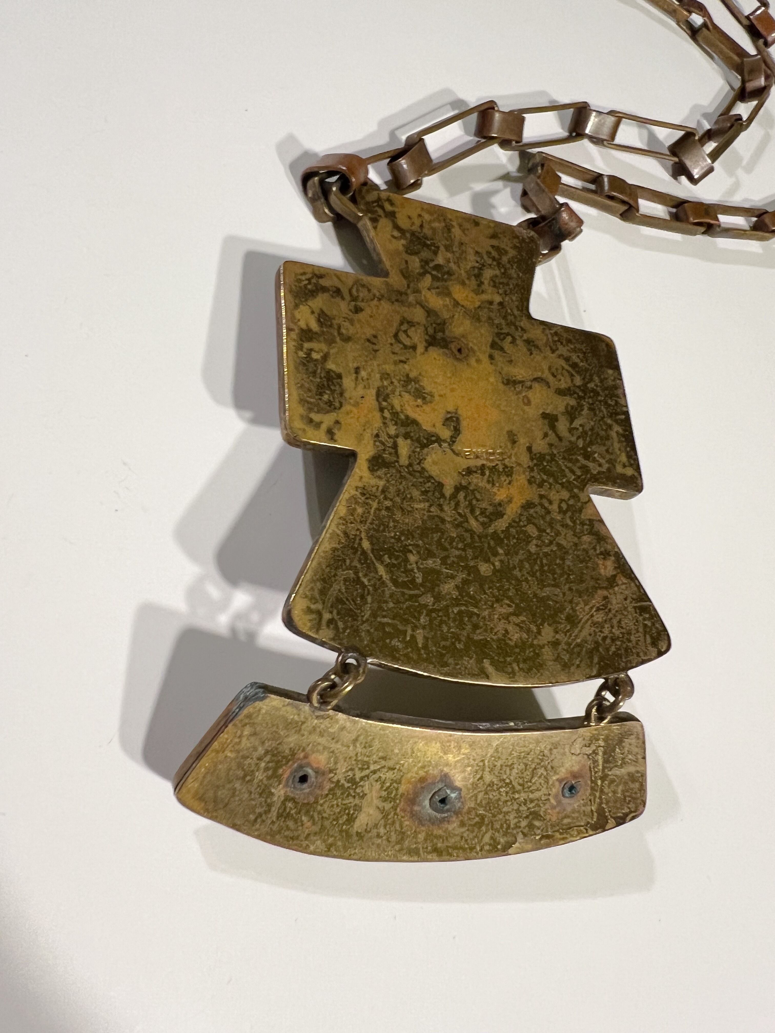 ☆Rare☆50s-60s Mexican copper face Necklace ( ヴィンテージ 