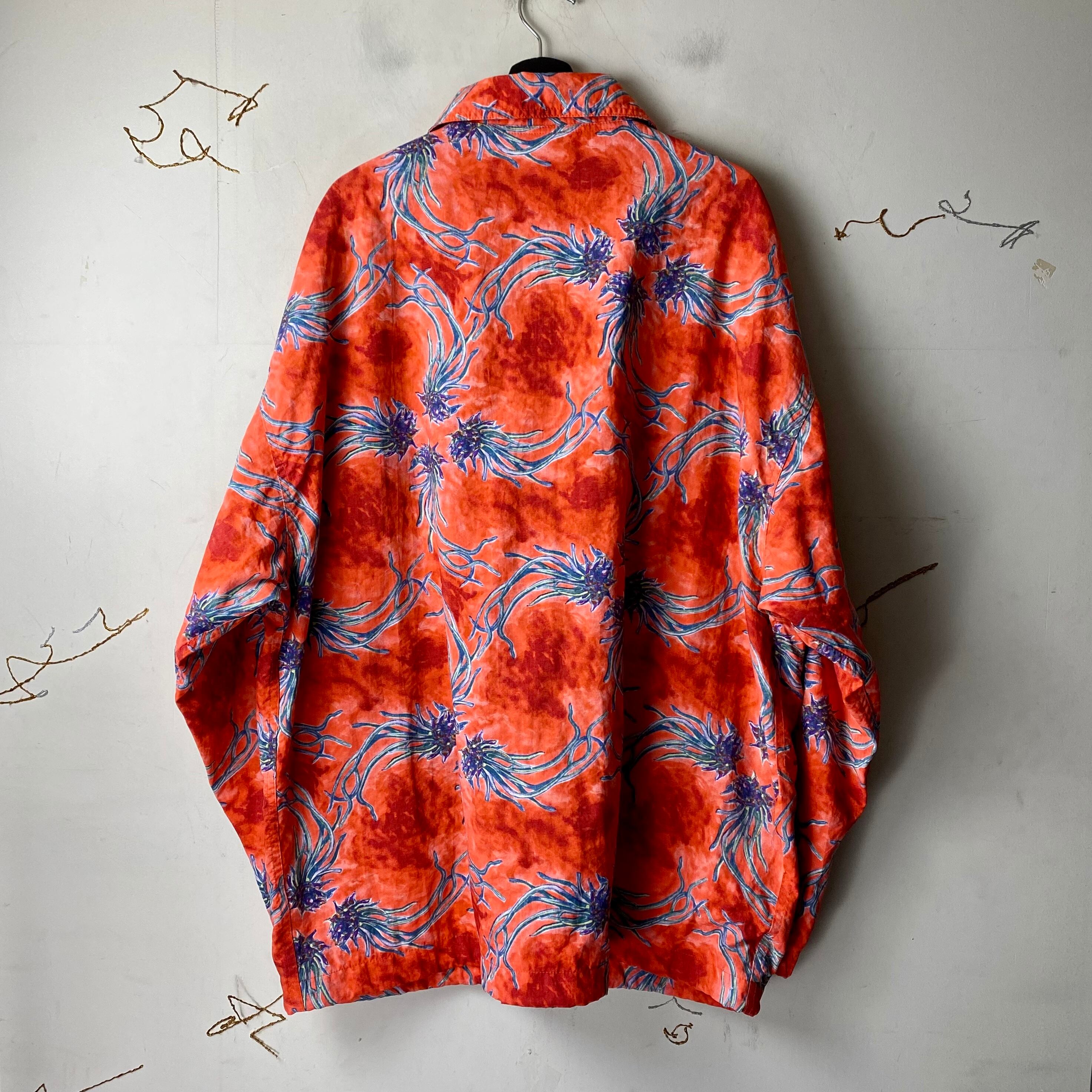 vintage OXBOW jellyfish? pattern nylon coverall jacket | NOIR ONLINE