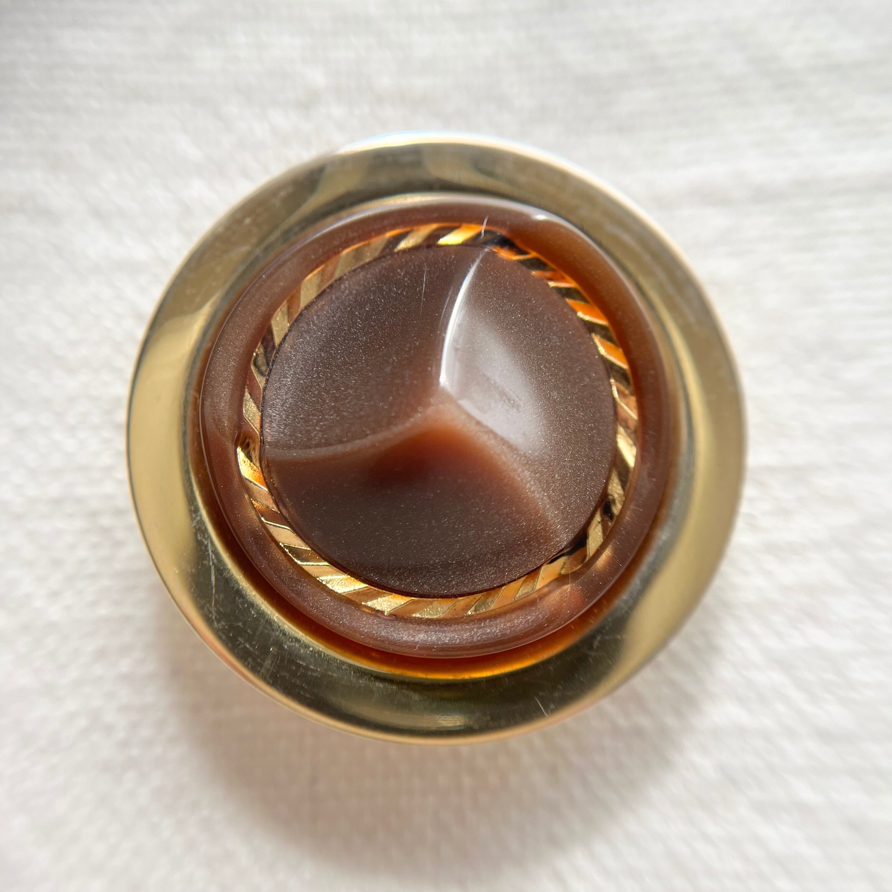 ピラミッドブラウン×ゴールド 27㎜