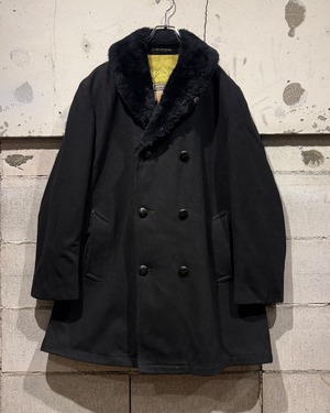 【Caka otto】60's “MIGHTY-MAC”Vintage Loose Fur Collar Wool Coa