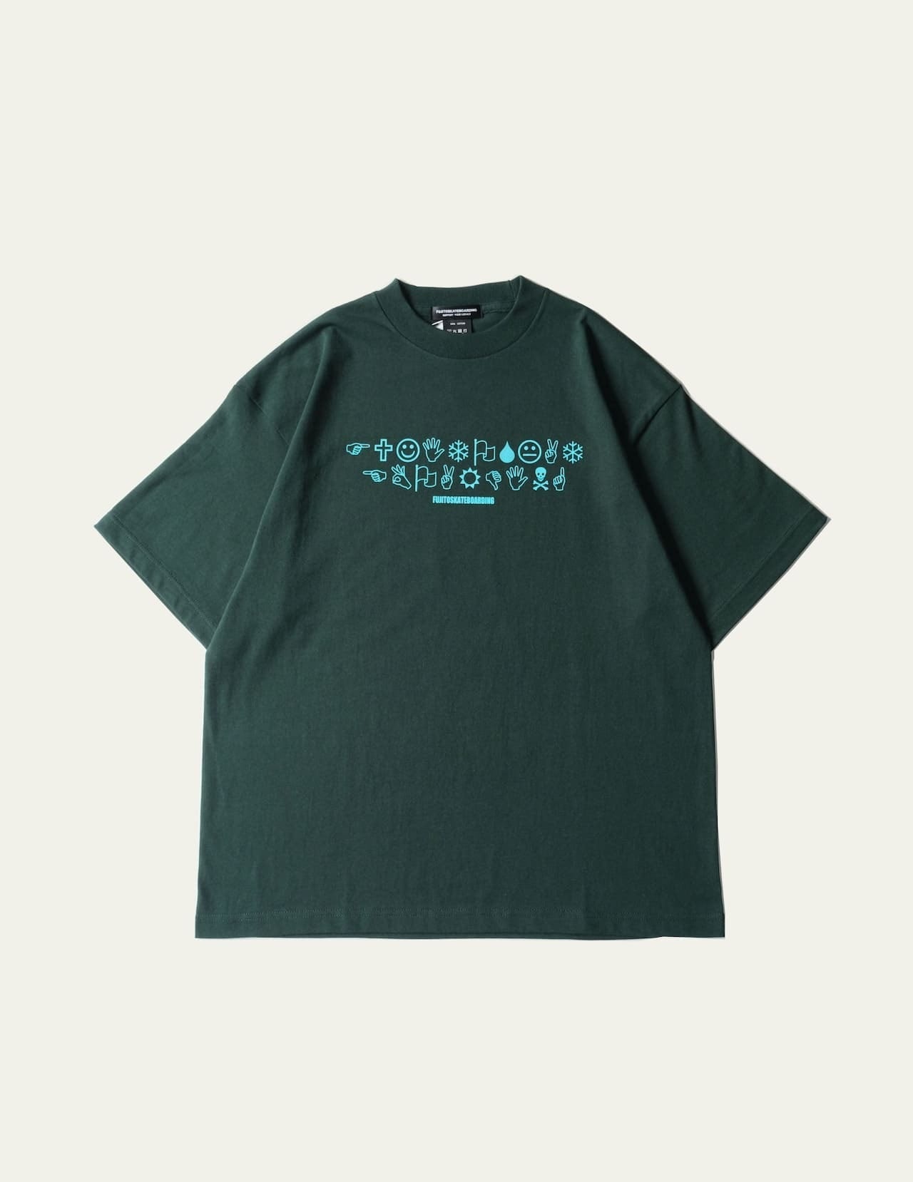 FSB S/S Tee 'stamp' Green,White,Black