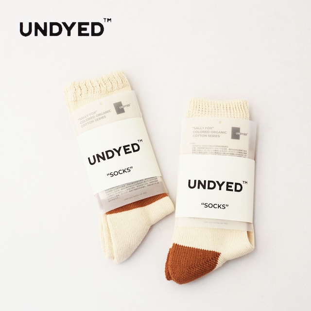 UNDYED [アンダイド] COLOR SWITCH SOCKS [USN24SSO085] カラースイッチソックス・靴下・オーガニックコットン・クルーソックス・ラインソックス・MEN'S / LADY'S [2024SS]