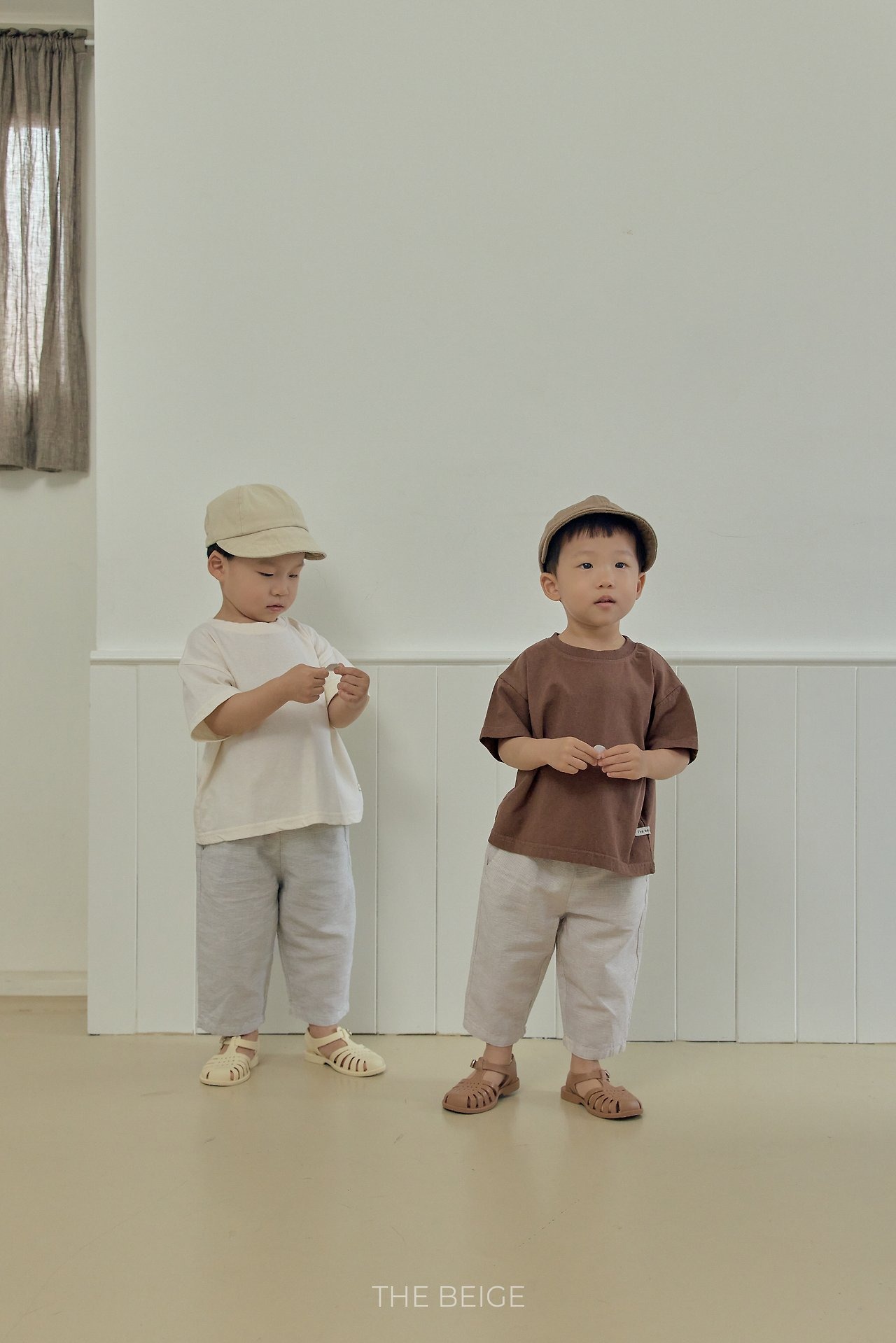 [THE BEIGE] Knee-length baggy pants / [더베이지] 8부배기바지