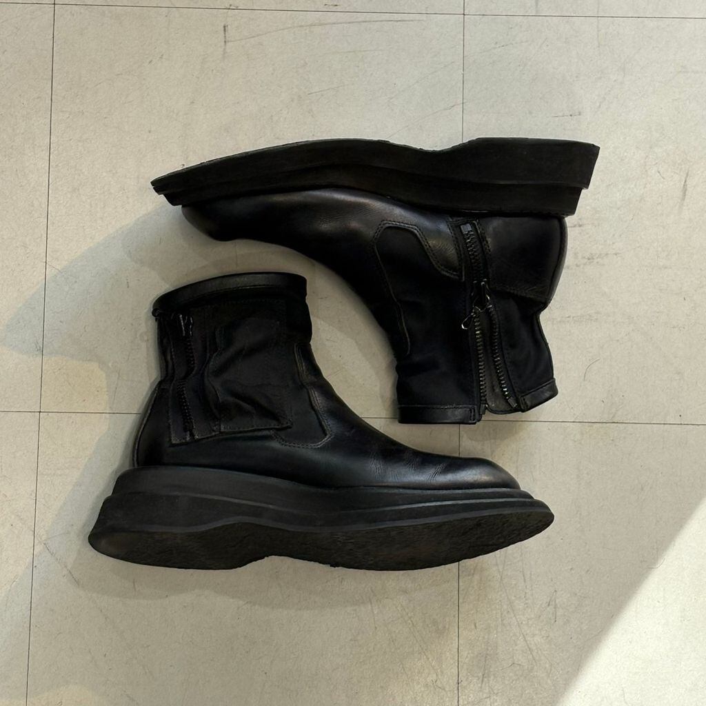 JULIUS ユリウス 20AW GORDINI Utility Pocket Boots サイドジップ
