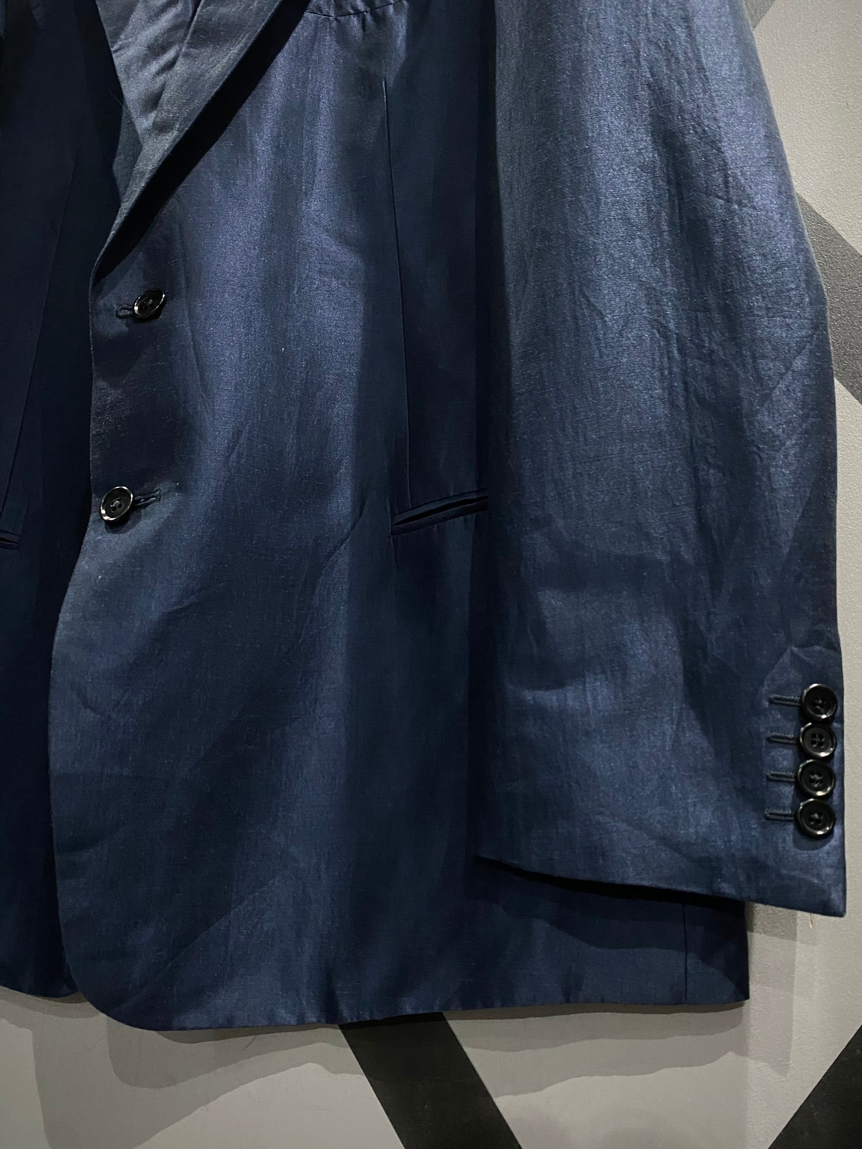 X VINTAGE】“ARMANI COLLEZIONI” Linen × Cotton Vintage Tailored