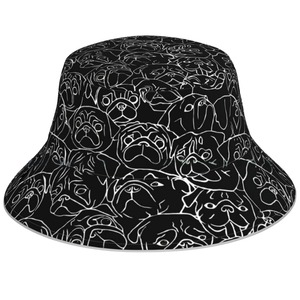 Hat  -pug crowd-  Black　　cap-02