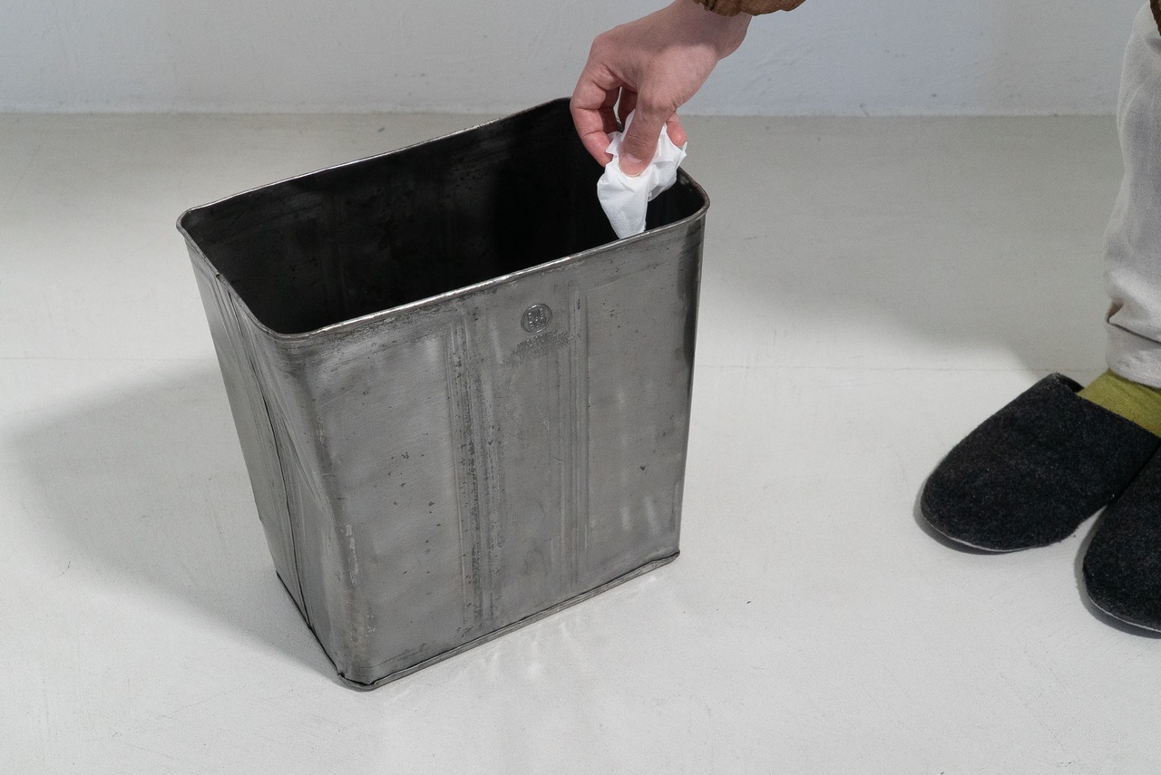 RECYCLE STEEL TRASH CAN Rectangle/PUEBCO/プエブコ/ごみ箱/収納