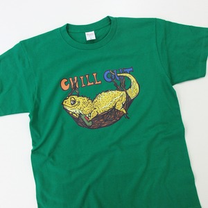 ハンモック フトアゴヒゲトカゲ 爬虫類 Tシャツ am75