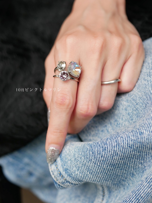 【単品販売】BIRTHDAY STONE COLOR ring