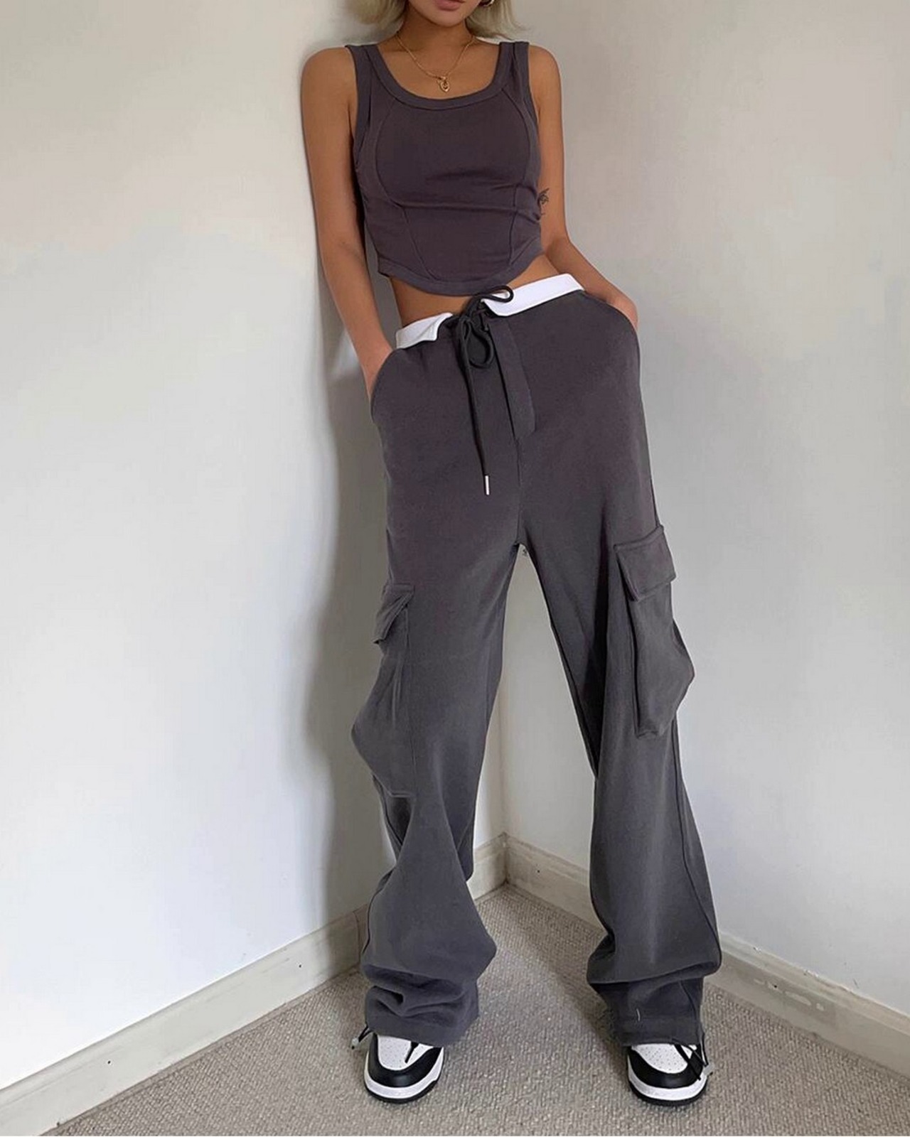 ストリングカフスワークウェアカジュアルパンツ 4color  A0593 - 11