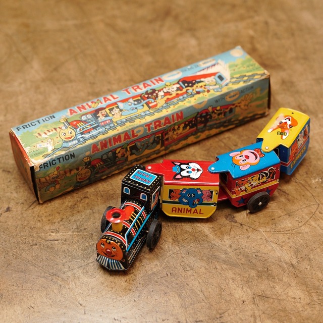 3032 FRICTION ANIMAL TRAIN WITH ZIG ZAG ACTION 動物 機関車 