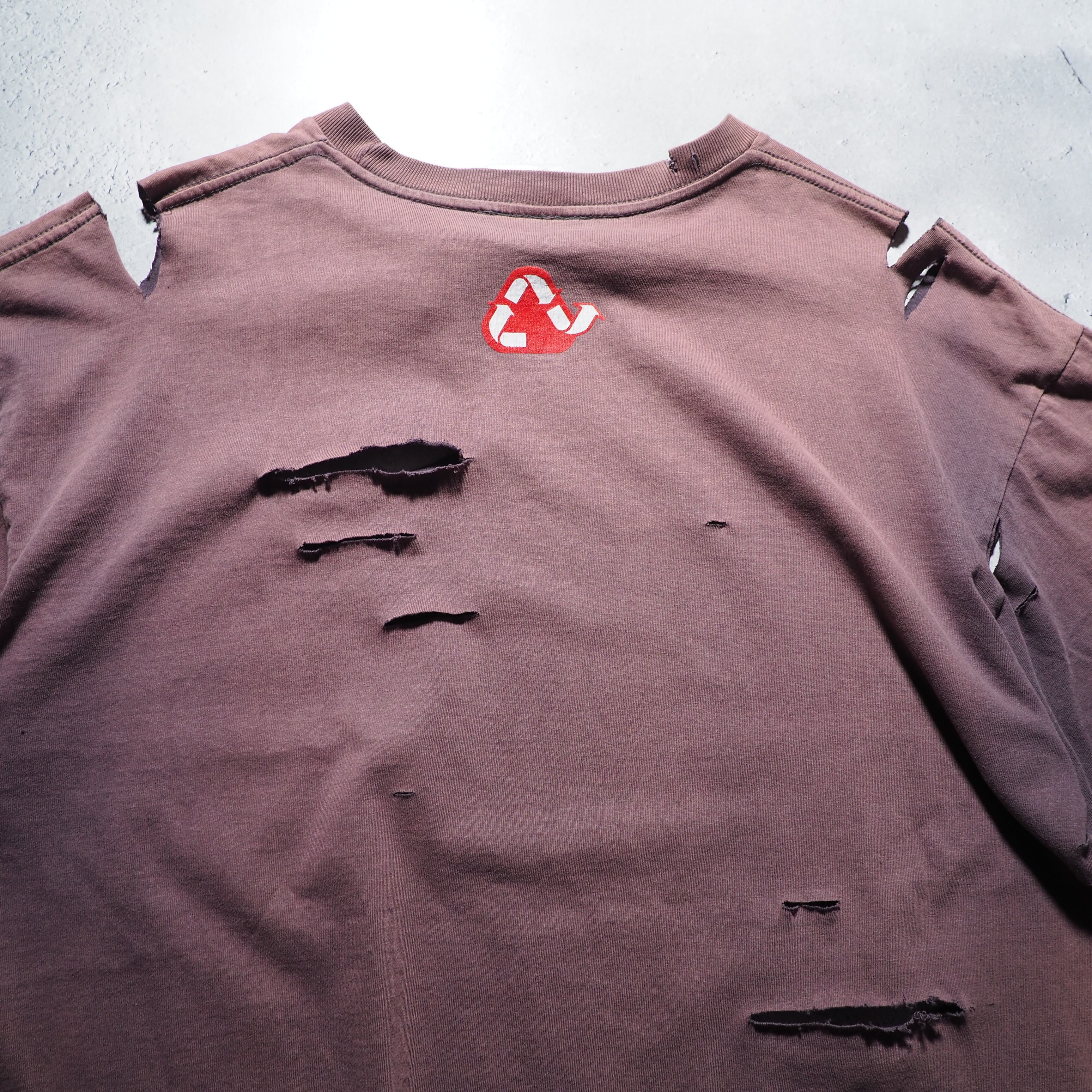 ” 循環 ” Boro Circulation fade printed Re:make SS Tee