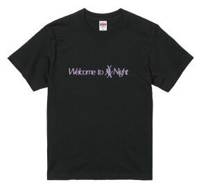 Welcome to XXX Night」Tシャツ【白】 | STUDIO PURSUIT