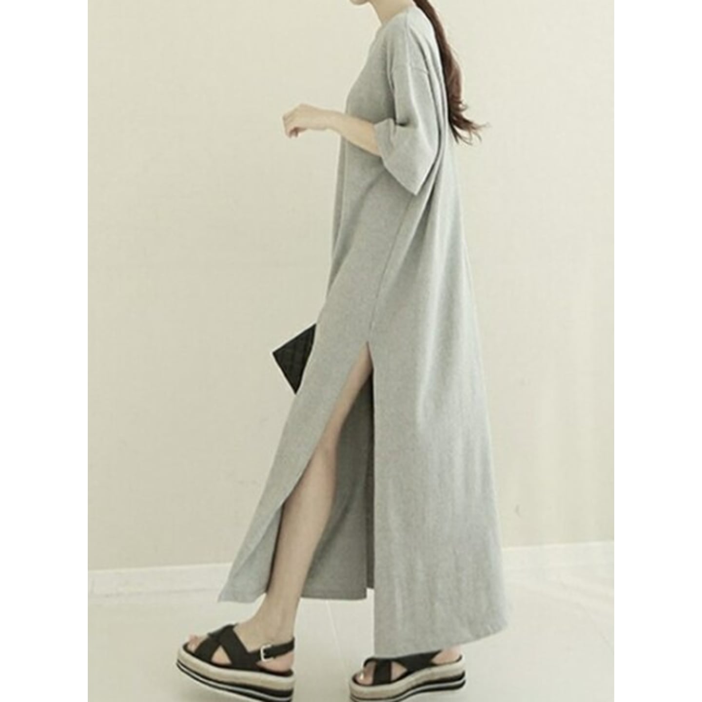 サイドスリットワンピース 2color RA3209