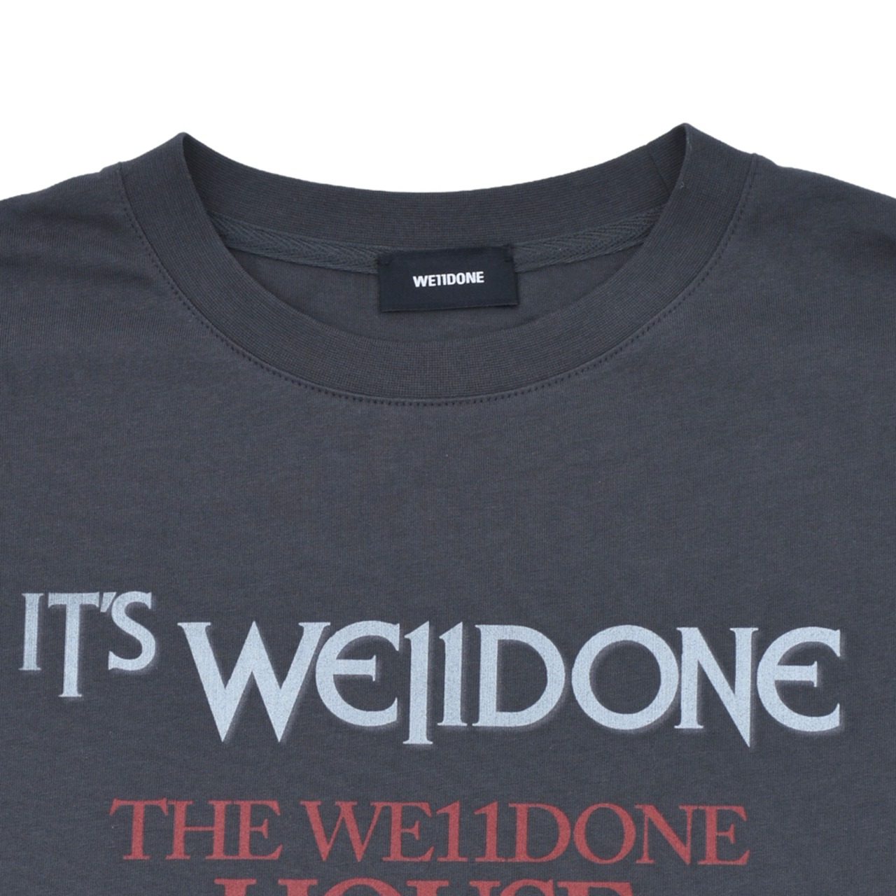 【WE11DONE】GREY MULTI GRAPHIC LOGO T-SHIRT - 3