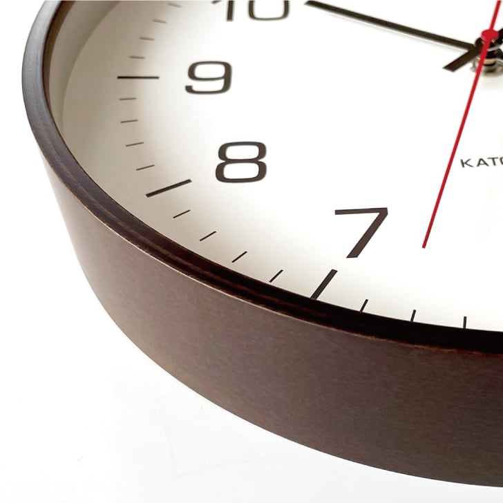 KATOMOKU plywood clock 4 ブラウン km-61BR 掛け時計 | 加藤木工株式