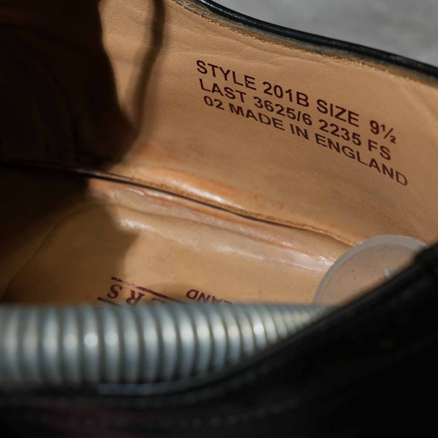 Loake ローク ウイングチップ レザーシューズ ブラック イングランド製