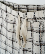【#Re:room】VINTAGE CHECK WIDE PANTS［REP262］