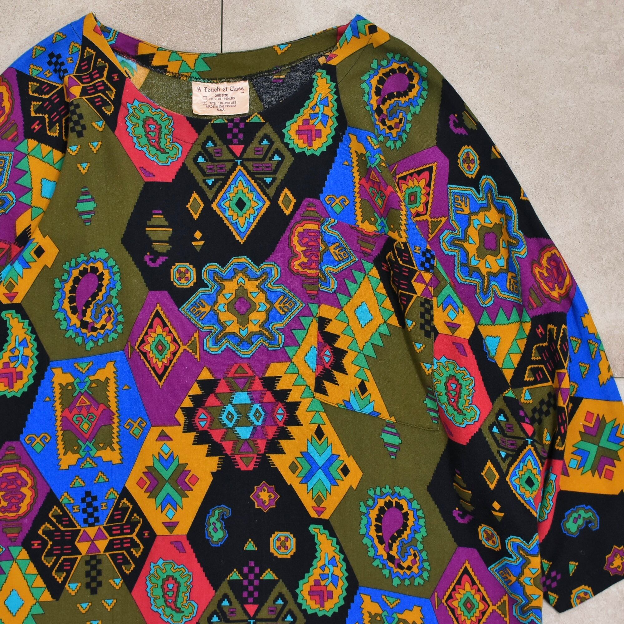 80s~ A Touch of Class full pattern T-shirt