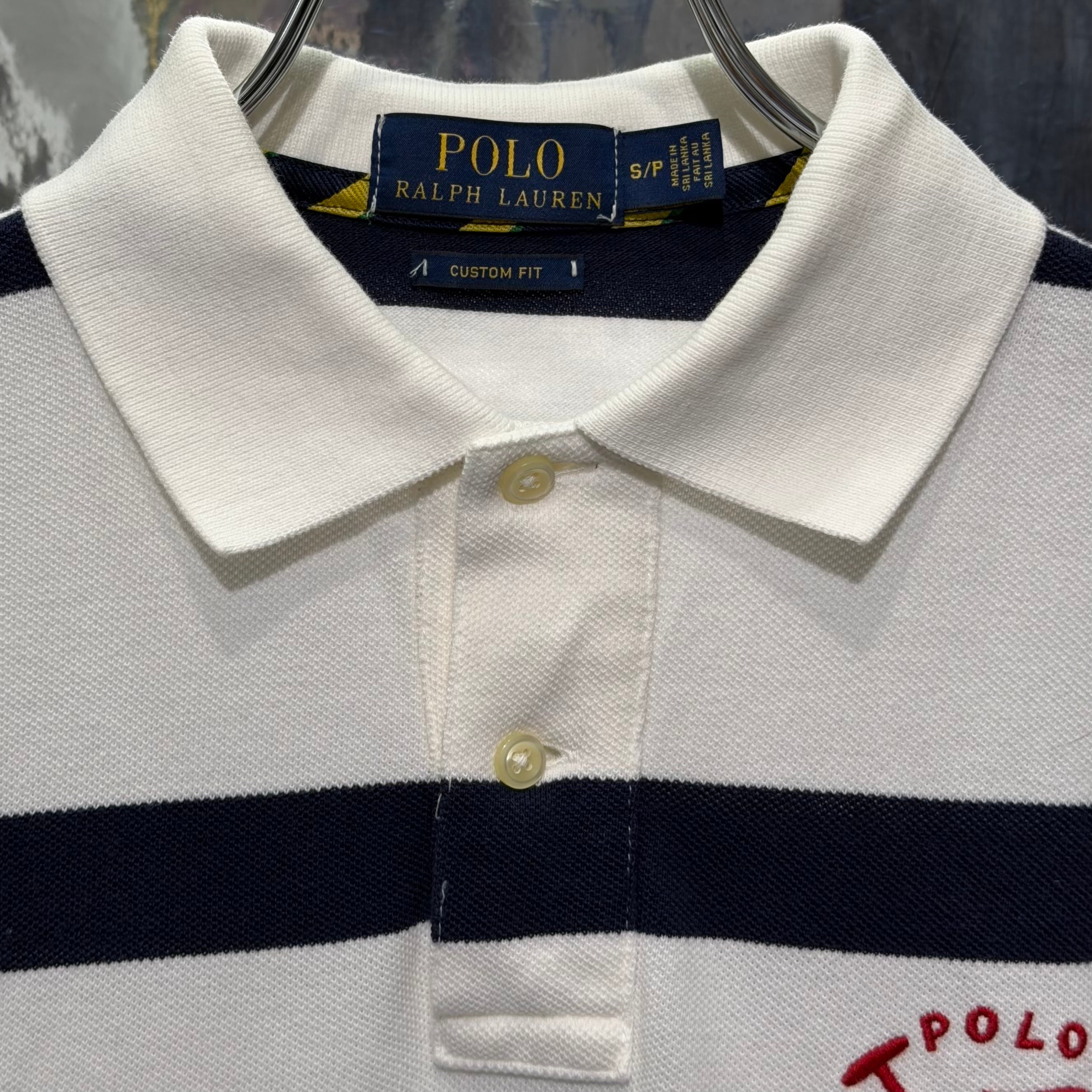 POLO RALPH LAUREN ボーダー ポロシャツ ネイビー ホワイト ポロラルフ