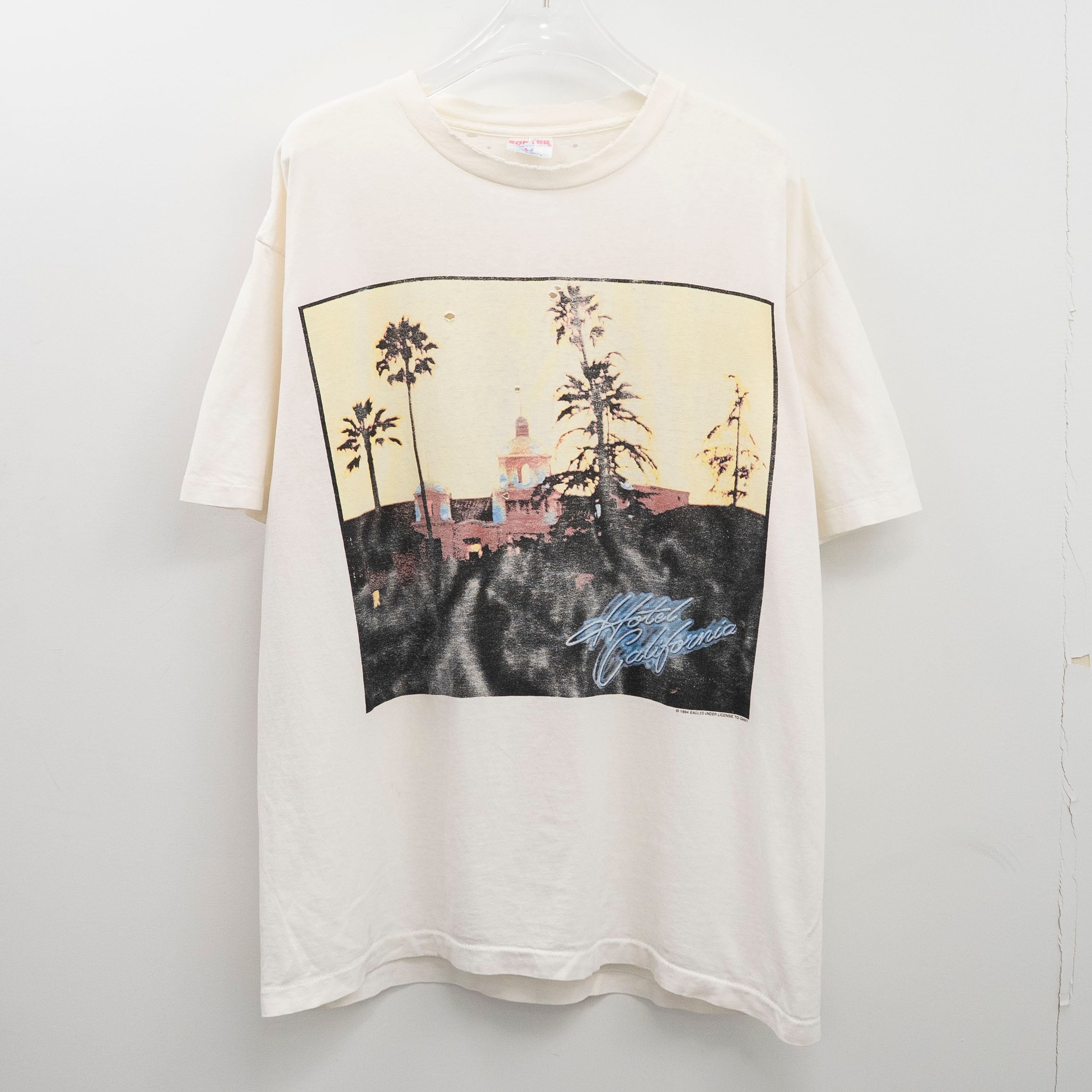 Eagles " Hotel California Hell Freezes Over 1994 White " Sof Tee XL【A6-162】