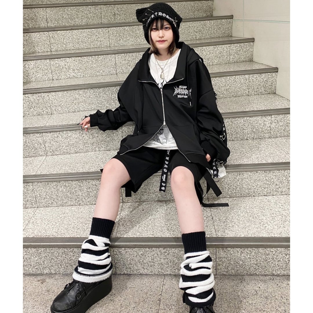 VOLCAN＆APHRODITE　サブカルコードハイネックブルゾン ブラック サブカルコードハイネックブルゾン | VOLCAN&APHRODITE